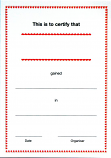 CERTIFICATES - TRADITIONAL DESIGN IN RED & BLACK