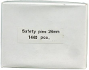 SAFETY PINS, BOX OF 10 GROSS, 28MM.