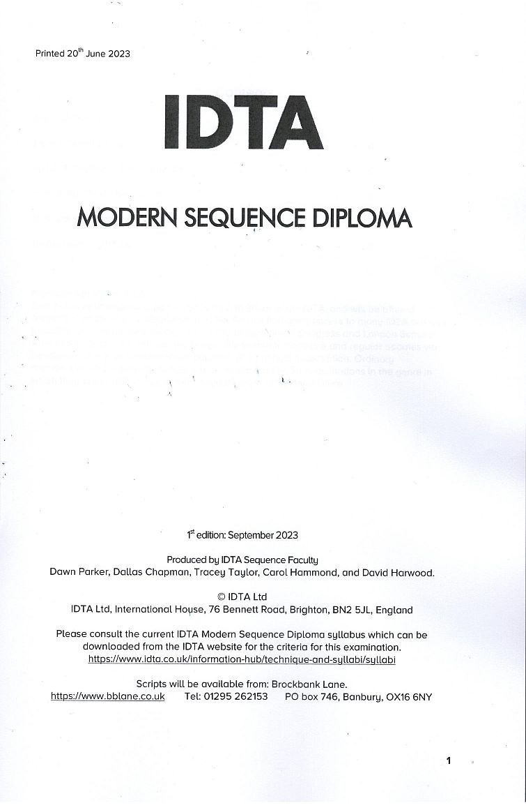 MODERN SEQUENCE DIPLOMA