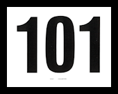 NUMBER CARDS 101-200 WHITE