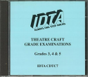 THEATRE CRAFT GRADE EXAMINATIONS CD GRADES 3, 4 & 5 - NEW SYLLABUS