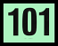 NUMBER CARDS 101-200 GREEN