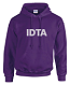 IDTA PURPLE HOODIE (WHITE LOGO) - LARGE